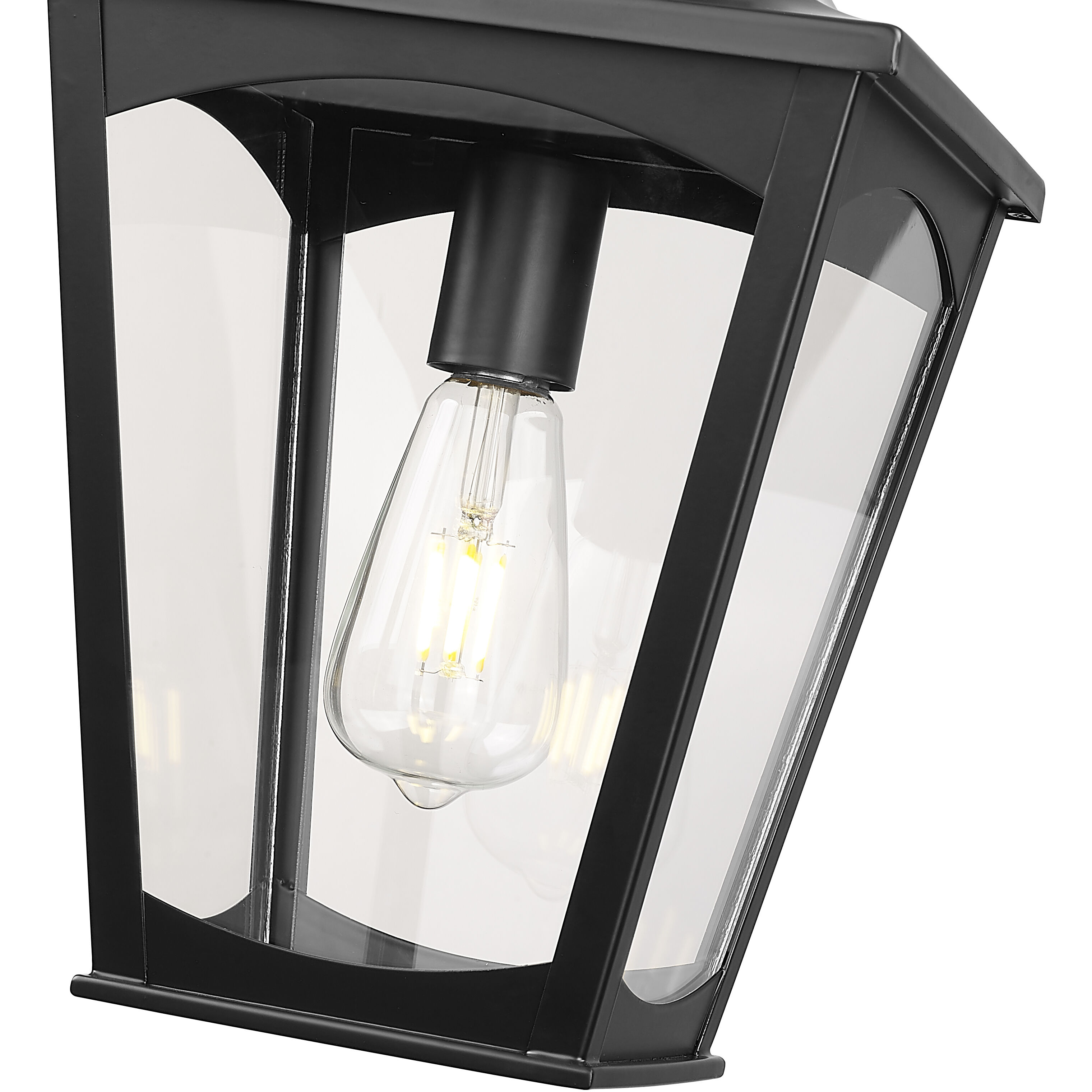 Curry 1 Light 9 inch Powder Coated Black Outdoor Hanging Lantern